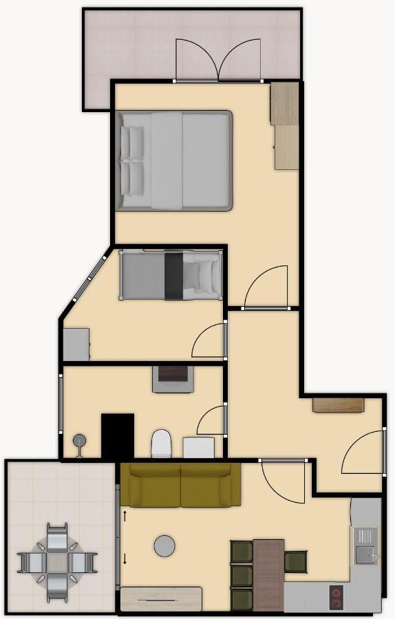 Cheerful 2-Bedroom Apartment In Golem Golem  Bagian luar foto